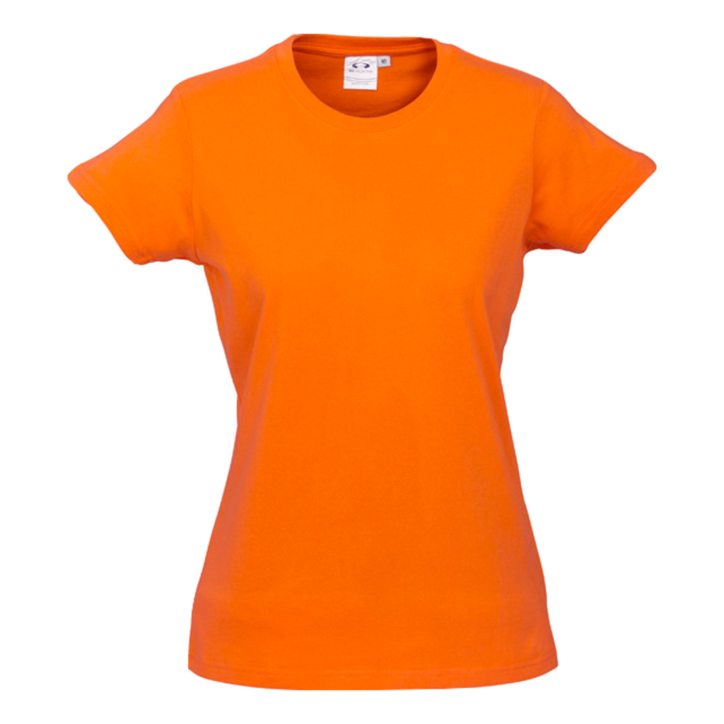 Womens Ice Tee, Colour: Orange