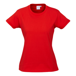 Womens Ice Tee, Colour: Red