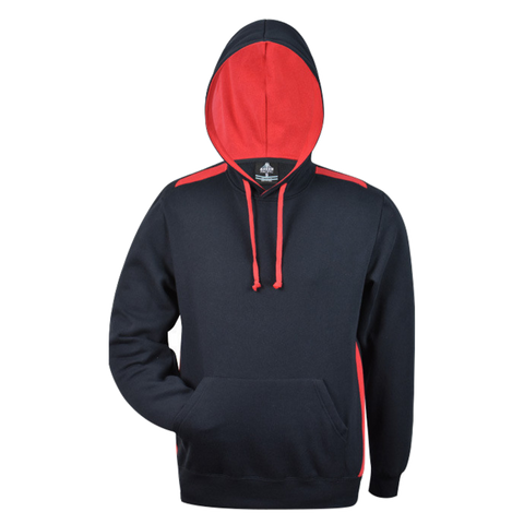 Image of Mens Paterson Hoodie, Colour: Navy/Red