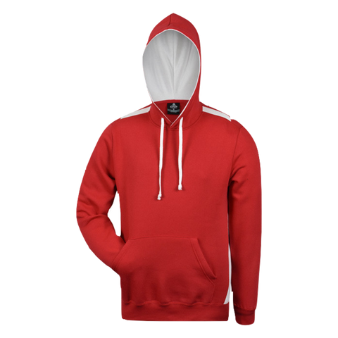 Mens Paterson Hoodie, Colour: Red/White