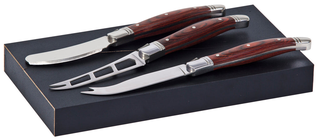 Bordeaux Cheese Knife 3 pcs Set