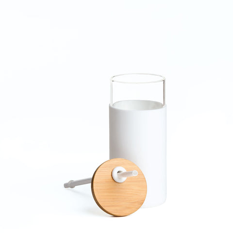 Image of Envy Glass Bottle, Colour: White