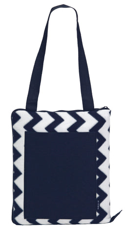 Image of Oasis Outdoor Blanket, Colour: Navy/White