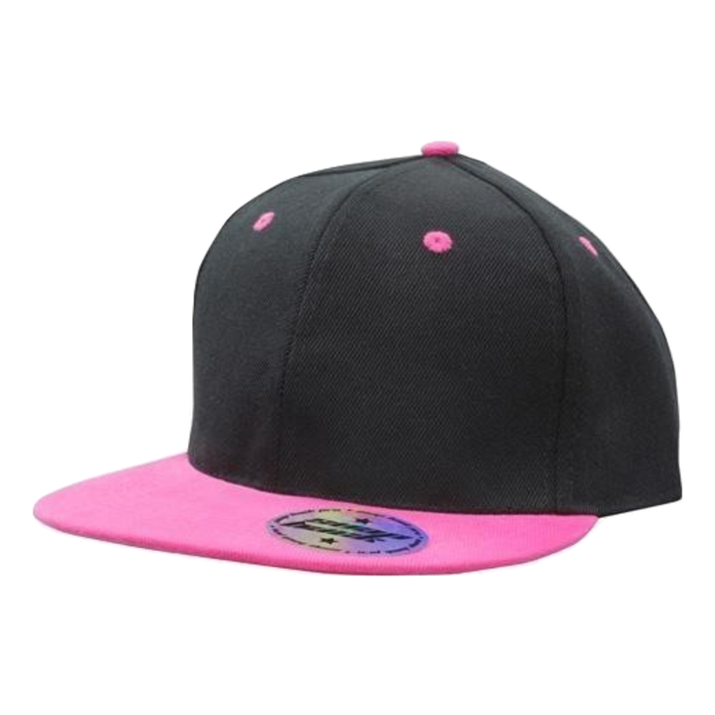 Premium American Twill with Snap Back Pro Styling, Colour: Black/Pink