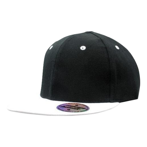 Image of Premium American Twill with Snap Back Pro Styling, Colour: Black/White