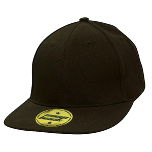 Premium American Twill with Snap Back Pro Styling Fit, Colour: Black