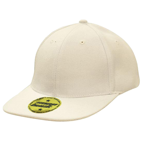 Premium American Twill with Snap Back Pro Styling Fit, Colour: White