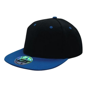 Premium American Twill with Snap Back Pro Styling - Two Tone, Colour: Black/Royal