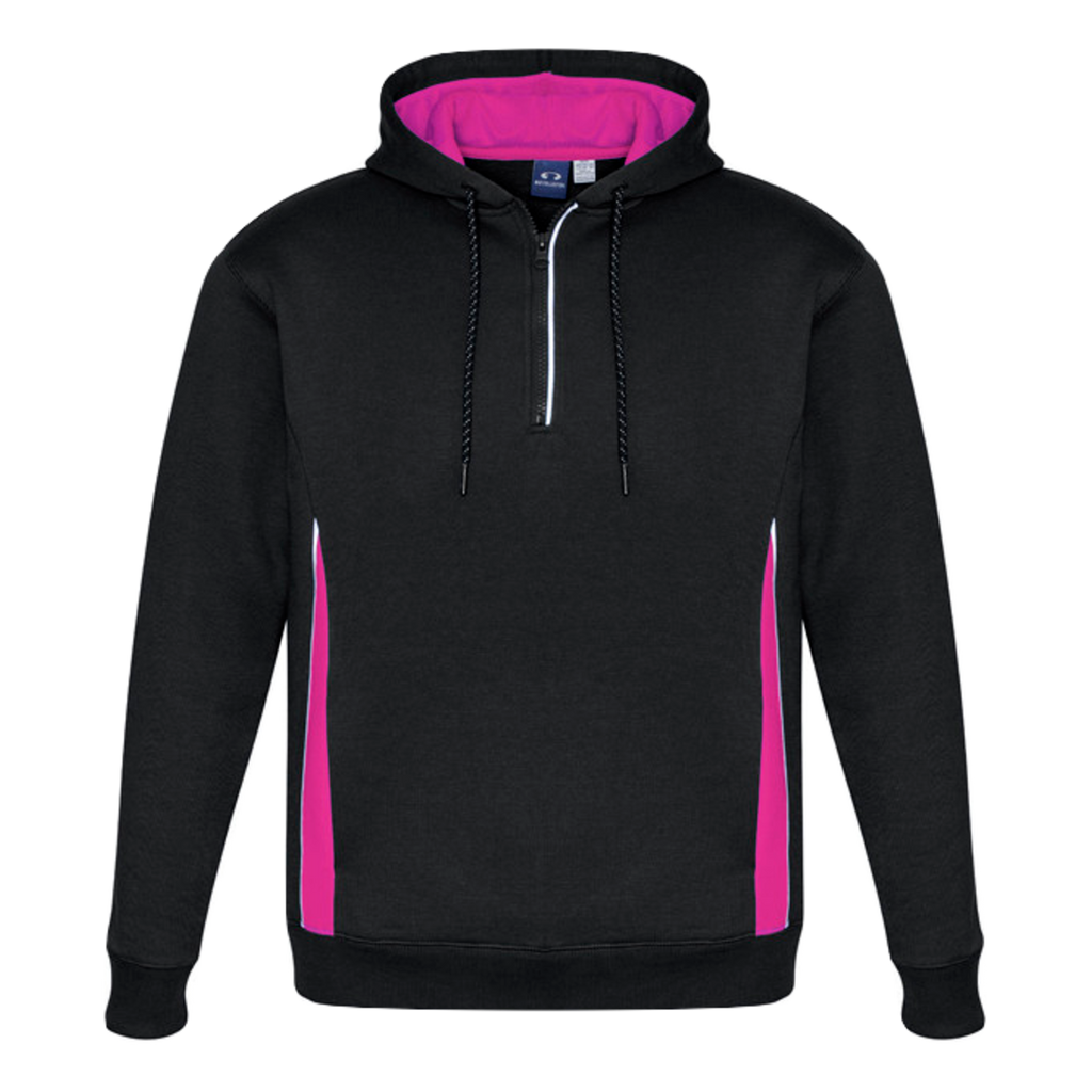 Adults Renegade Hoodie, Colour: Black/Magenta/Silver