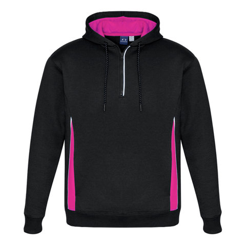 Adults Renegade Hoodie, Colour: Black/Magenta/Silver