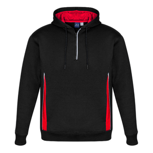 Adults Renegade Hoodie, Colour: Black/Red/Silver