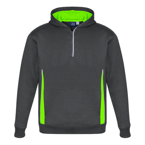 Image of Adults Renegade Hoodie, Colour: Grey/Fl Lime/Silver