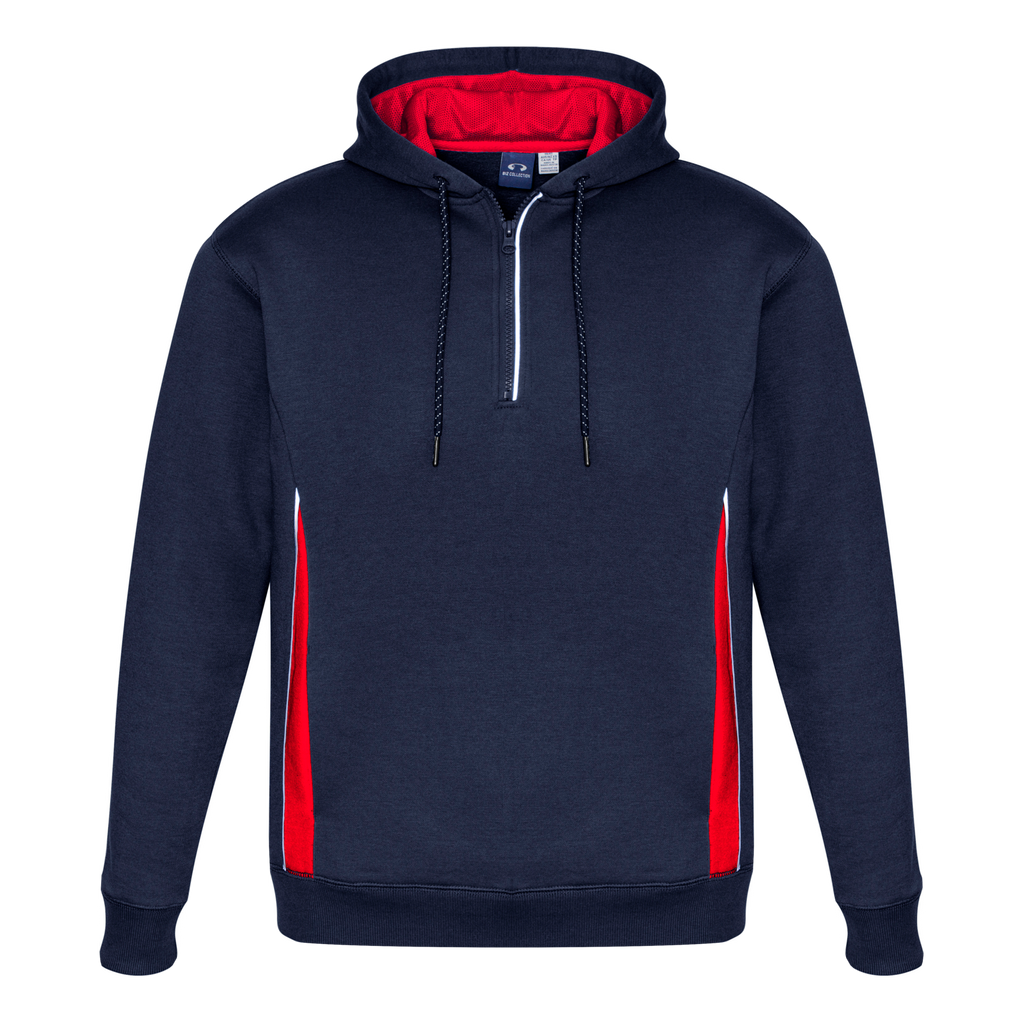 Adults Renegade Hoodie, Colour: Navy/Red/Silver