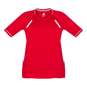 Kids Renegade Tee, Colour: Red/White/Silver