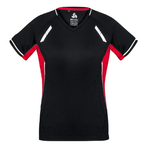 Image of Womens Renegade Tee, Colour: Black/Red/Silver