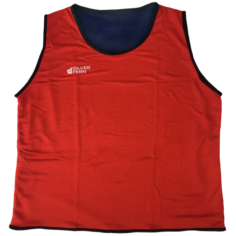 Image of Reversible Tackle Bib, Size: XXL (77 x 73 cm), Colour: Red/Blue