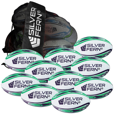 Image of Silver Fern Rugby League Training Ball - 10 Pack, Size: Mod
