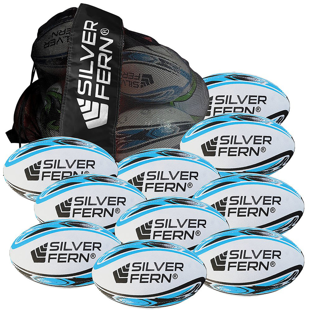 Silver Fern Rugby League Training Ball - 10 Pack, Size: Club