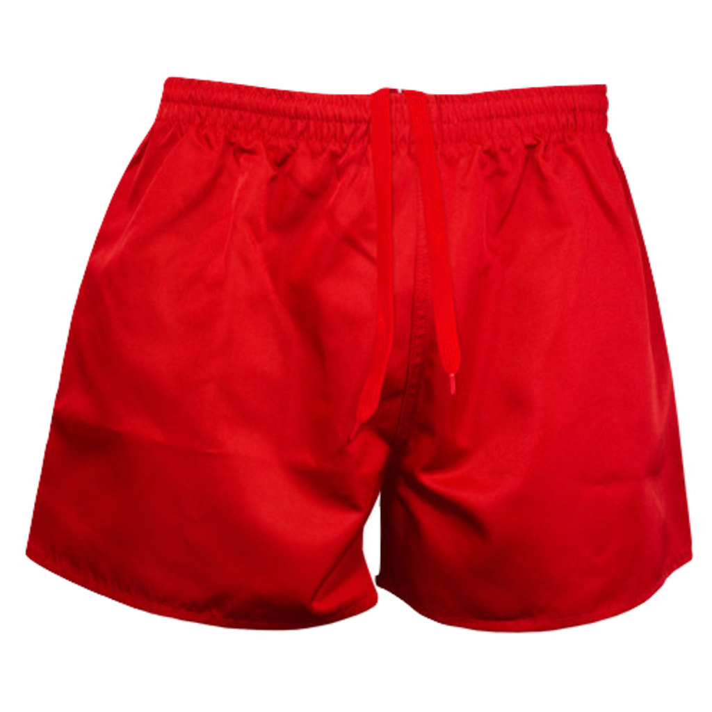 Kids Rugby Short - AP, Colour: Red
