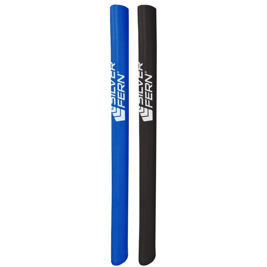 Silver Fern Goal Post Pads - Set of 2, Height: 3m (3m High x 300mm Circ x 25mm), Colour: Black