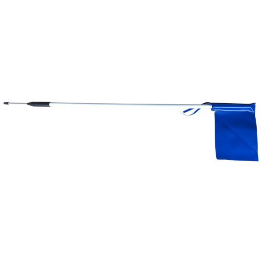 Silver Fern Pole - Spike - PVC Flag, Package: Single, Colour: Royal Blue