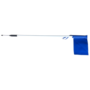 Silver Fern Pole - Spike - PVC Flag, Package: Single, Colour: Royal Blue