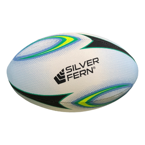 Image of Silver Fern Stellar Rugby Ball, Size: 4