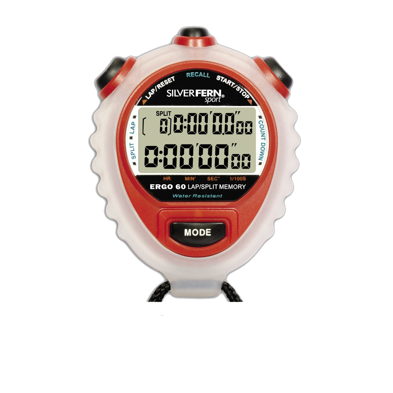 Silver Fern Stopwatch - 60 Lap Memory