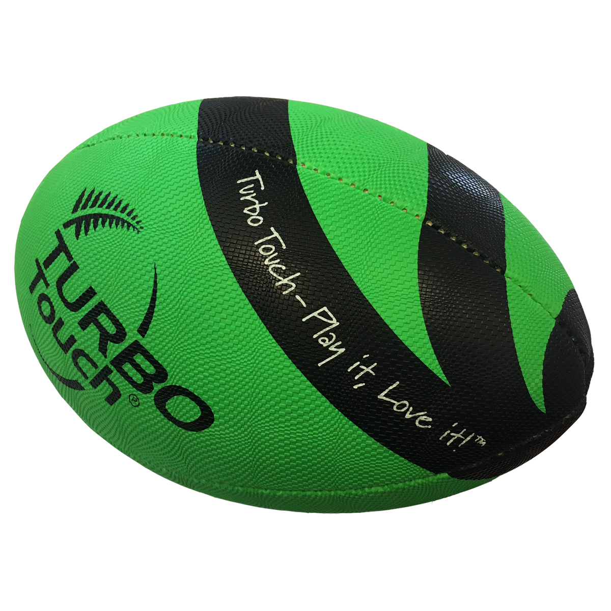 Silver Fern Turbo Touch Ball, Size: 35, Colour: Green/Black