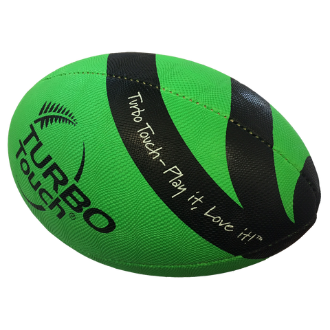 Silver Fern Turbo Touch Ball, Size: 35, Colour: Green/Black