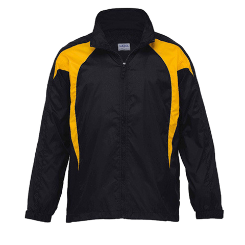 Image of Womens Spliced Zenith Jacket, Colour: Black/Gold