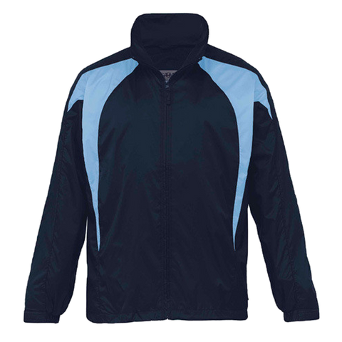 Image of Womens Spliced Zenith Jacket, Colour: Navy/Sky