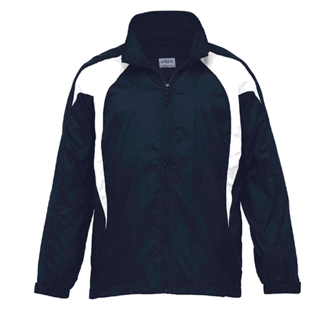 Image of Womens Spliced Zenith Jacket, Colour: Navy/White