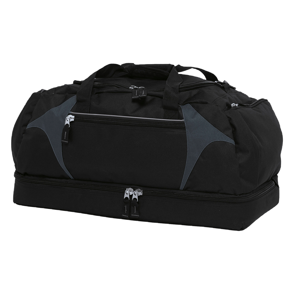Spliced Zenith Sports Bag, Colour: Black/Charcoal