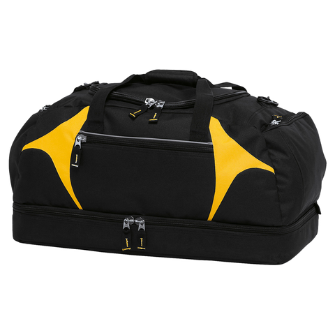 Image of Spliced Zenith Sports Bag, Colour: Black/Gold