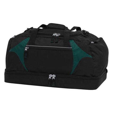 Spliced Zenith Sports Bag, Colour: Black/Green