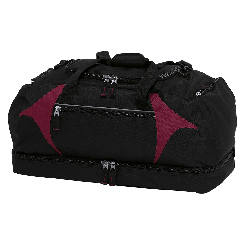 Spliced Zenith Sports Bag, Colour: Black/Maroon