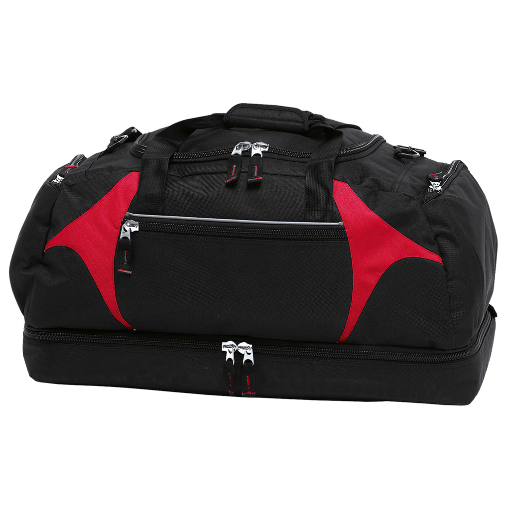 Spliced Zenith Sports Bag, Colour: Black/Red