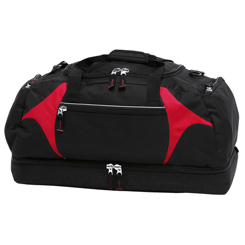 Image of Spliced Zenith Sports Bag, Colour: Black/Red