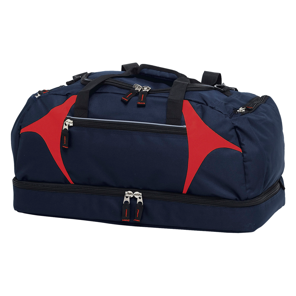 Spliced Zenith Sports Bag, Colour: Navy/Red