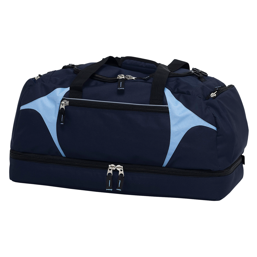 Spliced Zenith Sports Bag, Colour: Navy/Sky