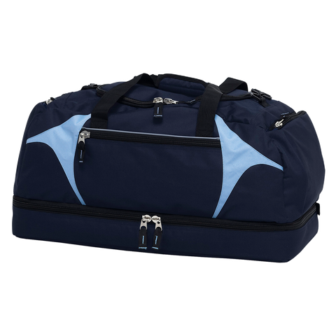 Spliced Zenith Sports Bag, Colour: Navy/Sky