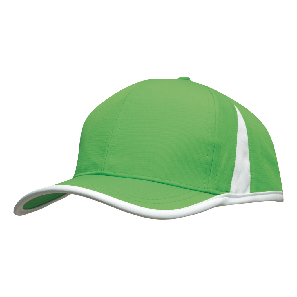 Sports Ripstop with Inserts and Trim, Colour: Bright Green/White