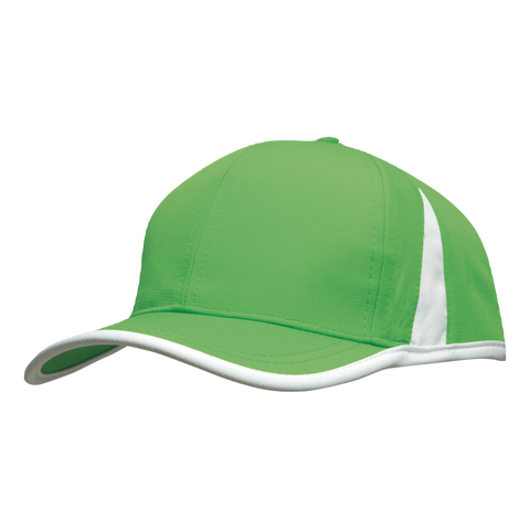 Sports Ripstop with Inserts and Trim, Colour: Bright Green/White