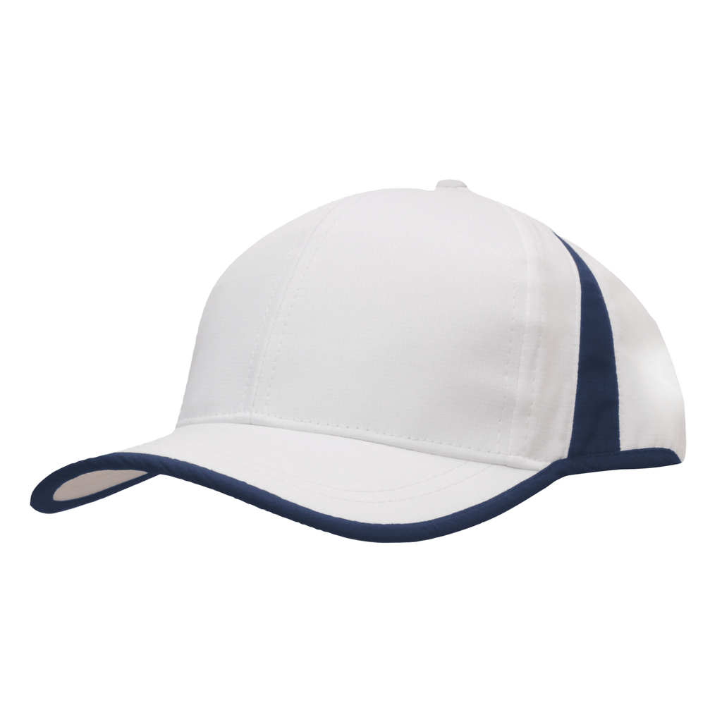 Sports Ripstop with Inserts and Trim, Colour: White/Navy