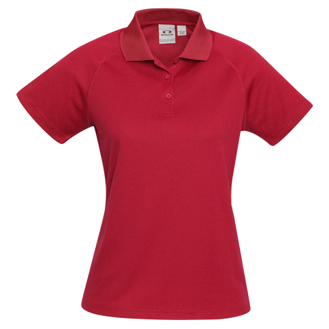 Image of Womens Sprint Polo, Colour: Red