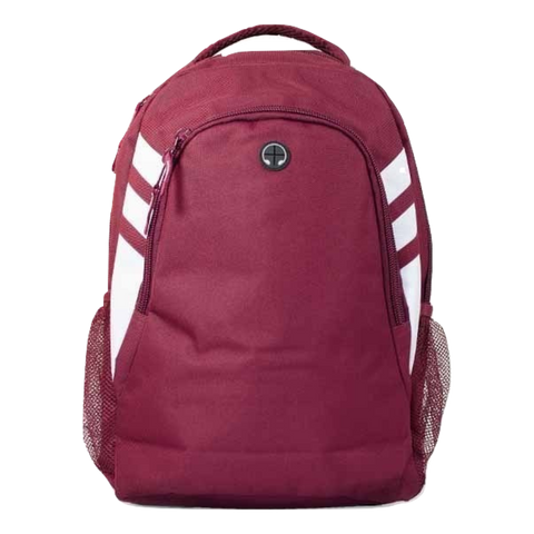 Image of Tasman Backpack, Colour: Maroon/White