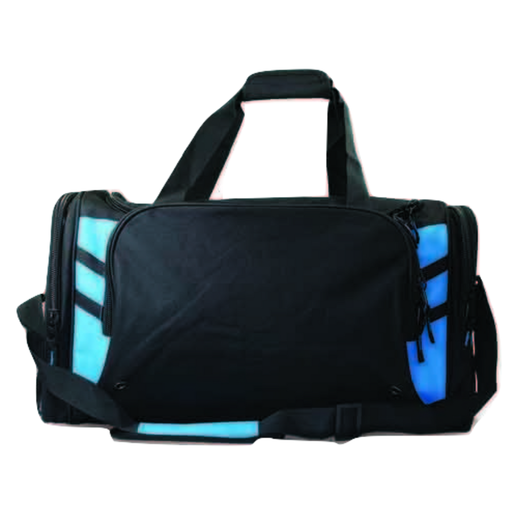 Tasman Sports Bag, Colour: Black/Cyan