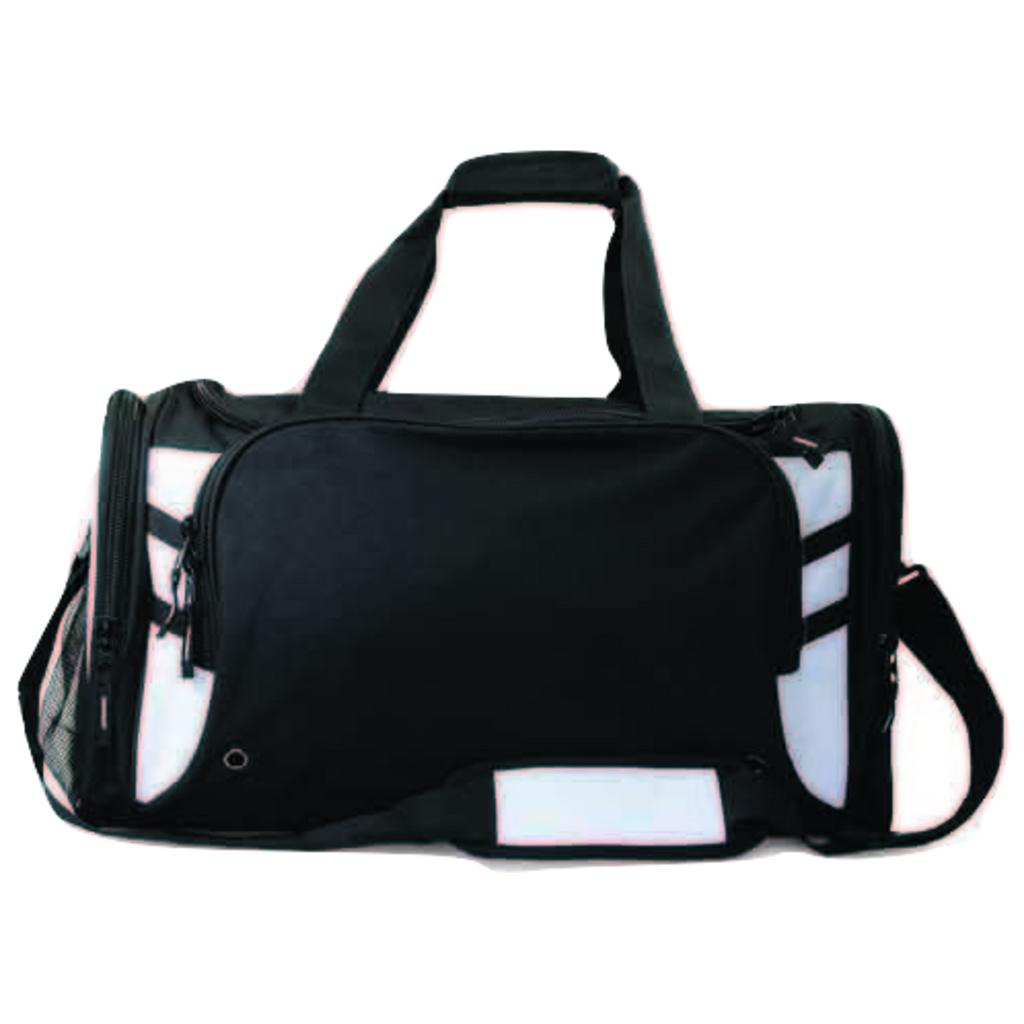 Tasman Sports Bag, Colour: Black/White