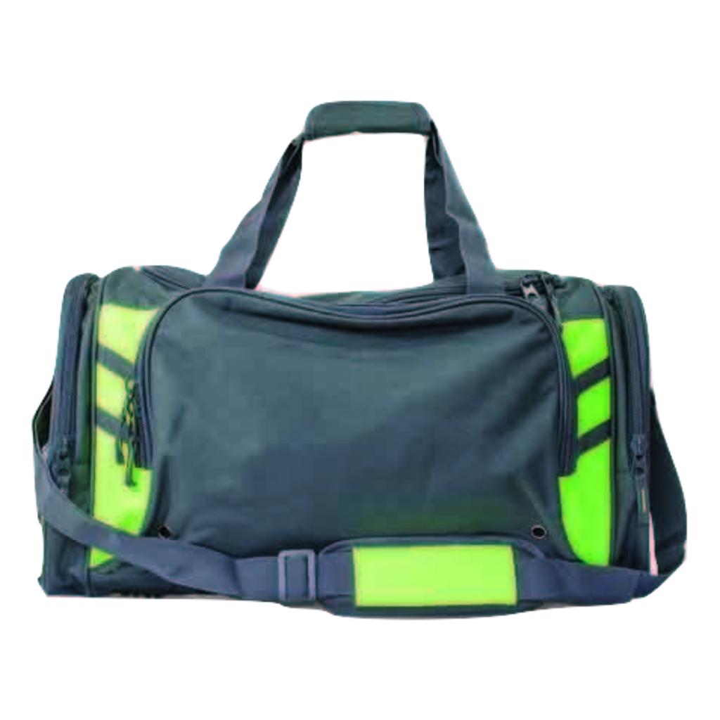 Tasman Sports Bag, Colour: Slate/Neon Green